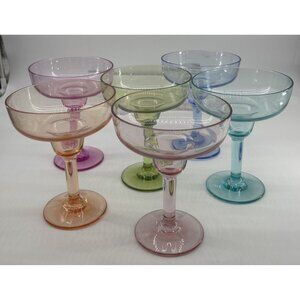 Williams-Sonoma DuraClear‎ Outdoor Margarita Glasses Lot of 6